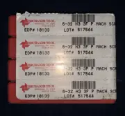 4 X Brubaker 6-32 H3 3F P Mach SCR Tap EDP# 10133 (4 Taps)