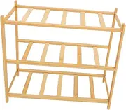 Outanaya Bamboo Shoe Rack Multi-Layer Storage Shelf Entryway Organizer Space-Saving Minimalist Design