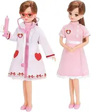 TAKARA TOMY Licca Chan Hospital Doctor Accessories and Clothes Set