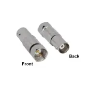F-Type Male to BNC Female Connector Coupler for Video Device Applications