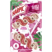 Harpic Fresh Power Rose Caged Toilet Cleaner Block 2 pack