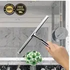 Stainless Steel Shower Squeegee with Hook for Glass Doors Tiles Car Mirrors