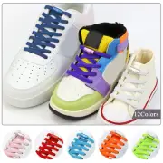 Elastic No Tie Lazy Flat Shoe Lace Shoelaces Trainers Sneakers Shoes Adult...