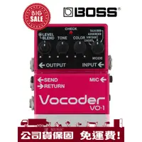 在飛比找蝦皮購物優惠-萊可樂器 BOSS VO-1 人聲 效果器 Vocoder 