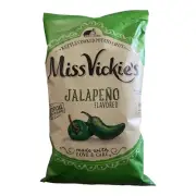 Miss Vickie's Jalapeno Potato Chips Kettle Cooked No Artificial 8.0oz (1 Pack)