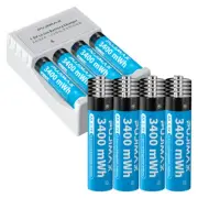 4PK 8PK AA AAA Battery 1.5V Rechargeable AA AAA Batteries Charger Toy LOT