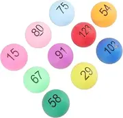 Abaodam 150pcs Assorted Color Number for Party Games Raffles and Drawings Pp Material Fun Table Tennis to Numbers