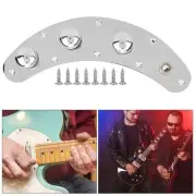 Electric Bass Control Plate Assembly Silver Guitar Musical Instrument Access MGR