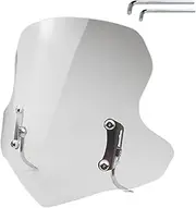 Acrylic Scooter Windshield,Acrylic Multipurpose Scooter Windshield - Thickened Motorcycle Accessories, Wear-Resistant Windshield for Reduce Wind Speed