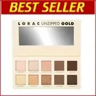 Compact Gold Eyeshadow Palette - Shimmering and Matte Finishes for Everyday Glam