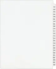 Stndrd Collated Legal Exhibit Avery(R) Style Dividers 101-125 Side Tab 8.5x11in