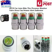 Car Tire Pressure gauge Monitor Valve Stem Caps Sensor Indicator alert YYGT