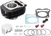 Kitaco Light Bore Up Kit, 181cc Aluminum Cast Iron Sleeve Cylinder (Black) CT125 Hunter Cub (JA55), Monkey 125 (JB02), Grom (JC61/JC75) 212-1444250