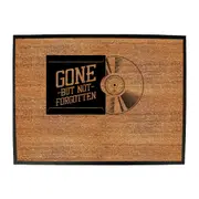 Vinyl Records Gone But Not Forgotten - Funny Novelty Doormat Man Cave Floor mat