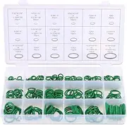 Glarks 18 Sizes 270Pcs Rubber O-Ring Car Auto Vehicle Repair Air Conditioning Compressor Seals Assortment Kit(Green)