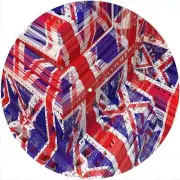 Slipmat Slip Mat Felt for12" Turntable LP DJ Record Deck Player FLAG FRACTAL UK