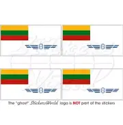 LITHUANIA Lithuanian AirForce Flag Vinyl Bumper-Helmet Sticker-Decal 50mm(2") x4