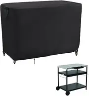 Kingling Prep Cart Cover for Expert Grill Outdoor Food Prep Cart, 46 Inch Waterproof Prep Table Cover Stainless Steel Table Cover for Patio Metal Prep Work Table - 46''L x 25''W x 40''H