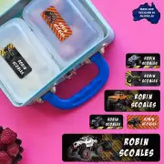 Monster Truck Series Personalised Name Label for Kids