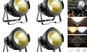 100W LED Stage Light Warm White & Cool White, DMX COB Par DJ Lights, Wash