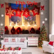 Christmas Backdrop Fireplace Tree Winter Window Birthday Photography Background