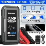 1500A Car Jump Starter Pack 12V Booster Power Bank USB LED LCD Battery Charger