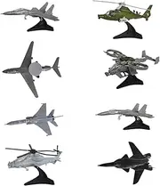 8 Pcs DIY Aircraft Model Set for Kids with Assembly Parts, Style A