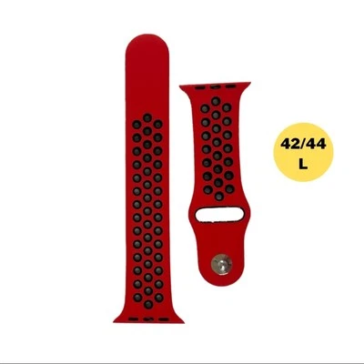 Apple Watch Band NEW 42/44 L Red EZ Tuxedo Sport Smart Watch Compatible