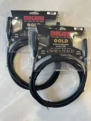 2 Mogami Gold 10’ TRS 1/4 to XLR Female Cables