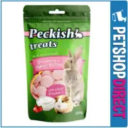 Peckish Treats for Small Animals Strawberry & Yoghurt Buttons 225g