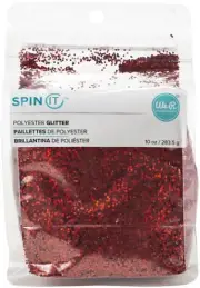 We R Memory Keepers Spin It Chunky Glitter 10oz-Red