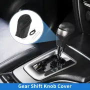 1 Set Car Gear Shift Knob Cover for Audi A3 2006-2010 Pebbled Black Faux Leather (for: Audi)