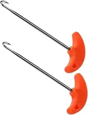 Hohopeti 2pcs Boot Laces Tighteners Black Elastic Shoelace Pullers Portable Shoe Lace Puller Tool for Hockey Skates Ice Skates