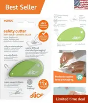 Lightweight Ceramic Utility Knife with Built-In Magnet - 11x Longer Lasting