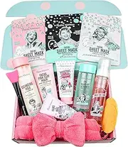 13-Piece Pampering Gift Set for Teen Girls and Women - Skincare Products in Stylish Gift Box - Great Birthday and Facial Gifts