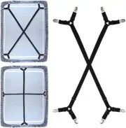 Sheet Suspenders, 2Pcs Fitted Sheet Bed Sheet Holder Straps - Adjustable Bed Sh