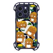 iPhone 16 Pro Ultra Bounce Case MagSafe Compatible Tanuki & flower