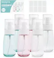 MAQUITA Spray Travel Bottles, 6 pk 3 colours -multipurpose-perfume,sanitiser Etc
