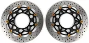 Floating Front Brake Discs Rotors for Suzuki GSX-S950 ABS 2021-2024, GSX-S1000 2015-2024, GSX-S1000 ABS 2015-2024, GSX-S1000F 2015-2022, Motorcycle Replacement Accessories Parts Black