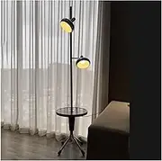 Indoor Floor Lamps Floor Lamp with Vintage Side Table, Modern Metal Floor Light, Decor Standing Lamps, Bedroom Office Lighting Floor Light Standing Lamp