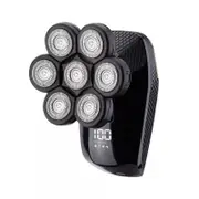 7d Electric Shaver Hairdresser Rechargeable Shaver For Men Shave Their Heads-Silver
