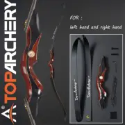 60 in Takedown Recurve Bow Wooden Riser American Hunting For Left and Right Hand