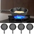 4Pcs Small Frying Pans Mini Iron Skillet Non Stick Egg Frying Skillet