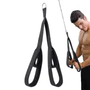 Tricep Rope Gym Press Down Push Pull Cord Multi Lat Bar Cable Attachments