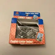 1997 U.S. Postal Service Looney Tunes Pewter Letter Holder Taz