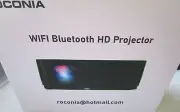 New Roconia WIFI Bluetooth HD Projector Model Q6 Sealed Box