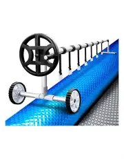 [Aqua Buddy] Swimming Poool Cover With Roller10x4minMulti