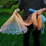 Cast Network with Steel Pendant Nylon Braided Line Hand Throw Fishing Net