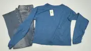 Old Navy Girl's Plus Size 20 High Rise Flare Jeans It’s Our Time Size 2XL Shirt