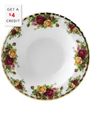Royal Albert Old Country Roses 8in Rim Soup Bowl with $4 Credit
